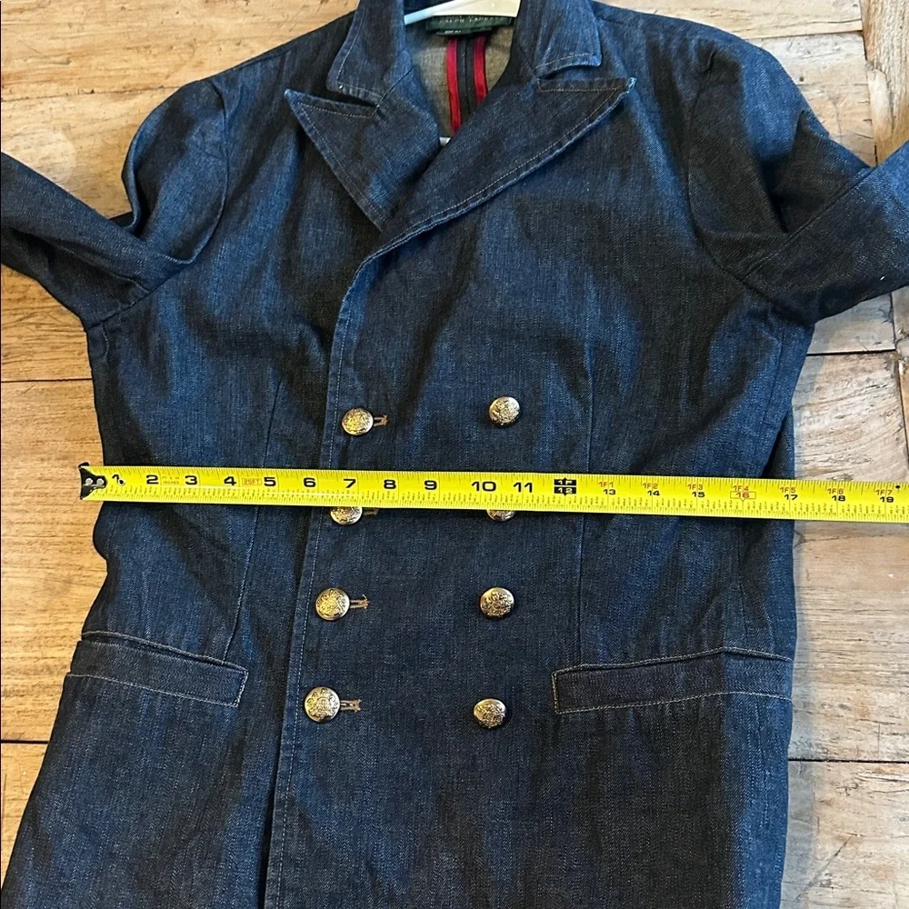 Vintage Lauren Jeans Co. Denim Blazer – Double-Breasted | Size Medium - Picture 9 of 14